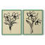 Encre florale I-Premium, impression encadrée - prête à être accrochée - aucun clou requis - aucun clou requis-333759862-333759856