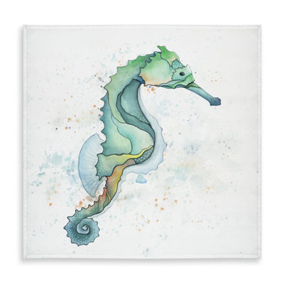Exotic Turquoise Seahorse Tablecloth - Indoor/Outdoor Decor