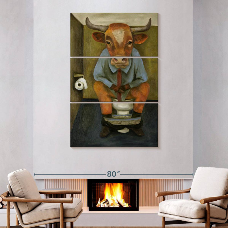 Bull Shitter, 74" H x 48" W