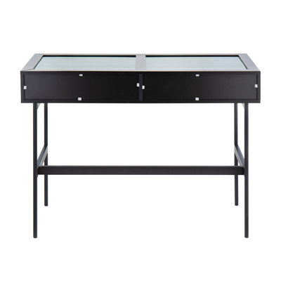 Emery 43.5'' Glass Top Console Table