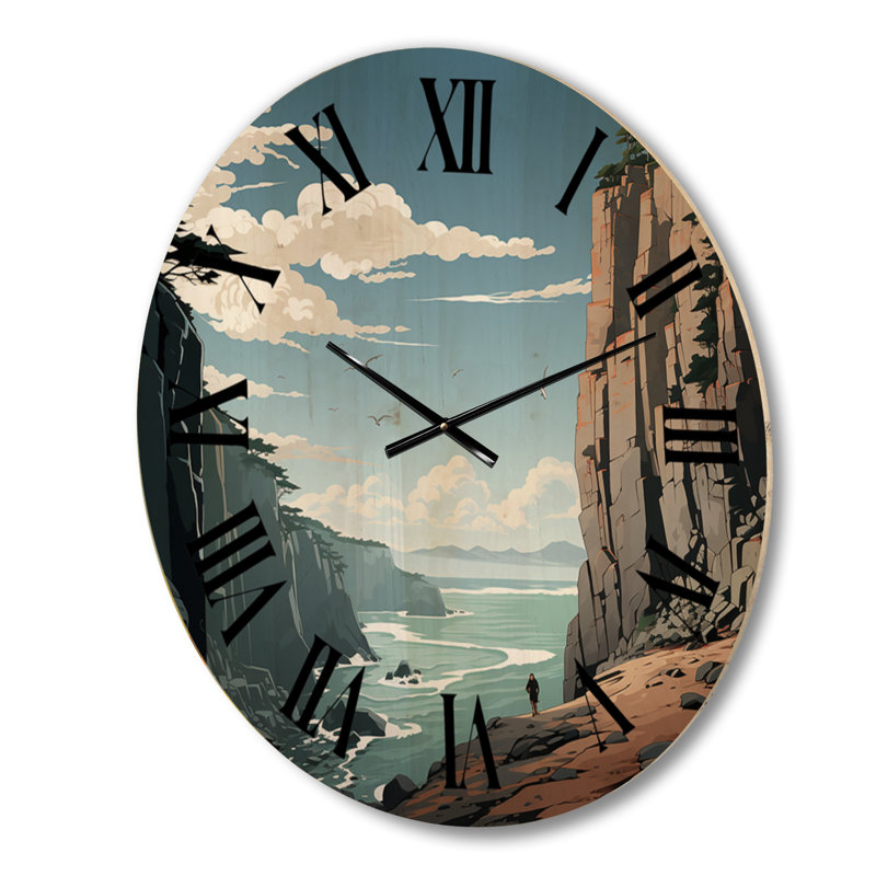 Horloge murale en bois massif Spahn, Moyenne