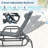 Amyrion Outdoor Metal Chaise Lounge-1180148221