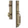 Carré One-Piece Handleset with Single Cylinder Deadbolt and C Grip with Eden Prairie Knob