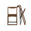 Chaise d'appoint pliante Caro en brun