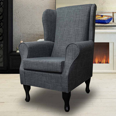 74cm Wide Tufted Wingback Chair
