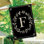  Classic Monogram Letter F Double-Sided House Flag