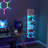 5-Tier Floating Wall Shelf with Bulit-in RGB Lights-653135037