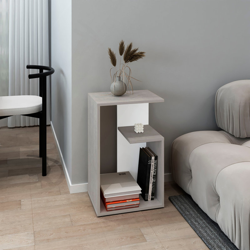 Table d'appoint H 25 po, 1 tablette, Dark Brown