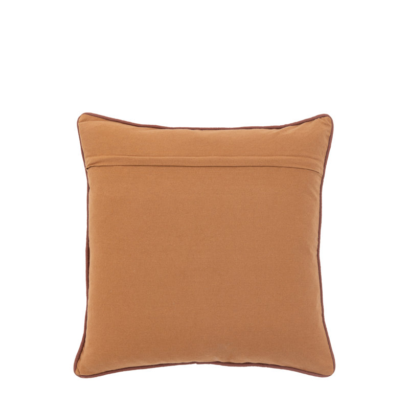 Geometric Square Cushion, Orange