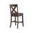 Lashbrook 24.5'' H Faux Leather Upholstered Acacia Side Chair-1447930677