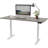 Skyscraper Electric Height Adjustable Standing Desk, Dual Motor and Digital Control with Memory, 72x24, Grey Strand Top with White Frame-765077115-765077067