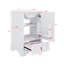 Meuble-lavabo de 20 pouces avec lavabo intégré - conception de lavabo simple, porte à fermeture en douceur, tablette réglable en forme de U, tiroir de séparation-1147951616