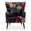 Upholstered Wingback Chair With Footstool-1815216775