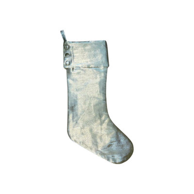  8" x 19" Metallic Christmas Stocking