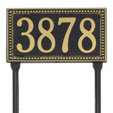 Egg and Dart 1-Line Lawn Address Sign
