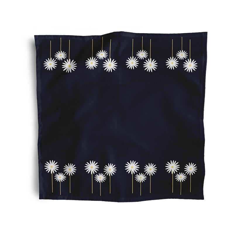 Charlie-Marie Floral Print Napkins, Navy
