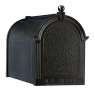 Black Streetside Mailbox, Black