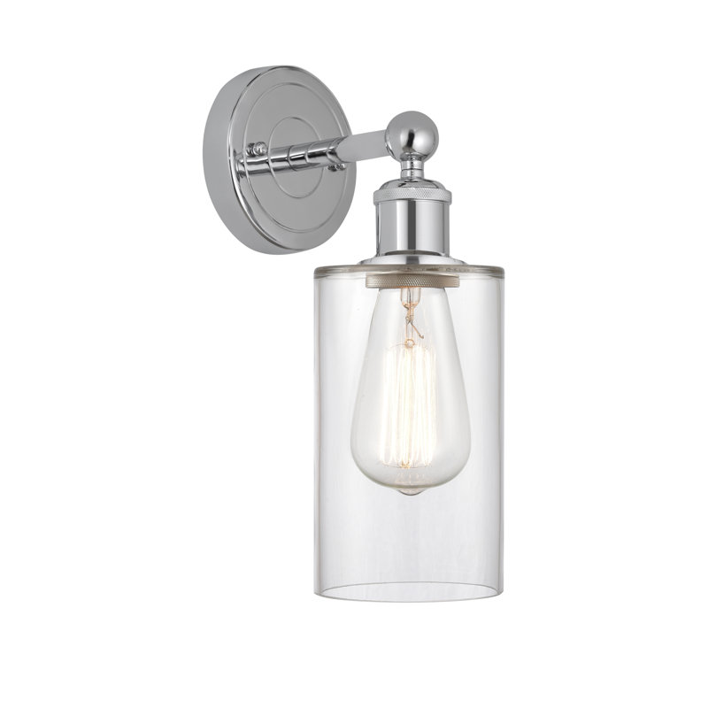 Alegria Armed Sconce, Clear, Polished Chrome