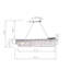 Luminaire suspendu rectangulaire à 8 lumières pour îlot de cuisine avec détails en cristal Allen
