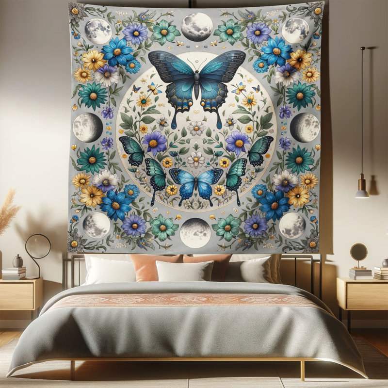 Tapisserie en microfibre, H 88 po x l 88 po