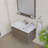 Arjina 36 " W Wall Mounted 1 Single Vanity Bathroom Vanity With Solid Surface Top-907521727