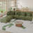 Degennaro 6 Seat Corduroy Convertible Modular Sectional Sleeper With Storage-1621291007