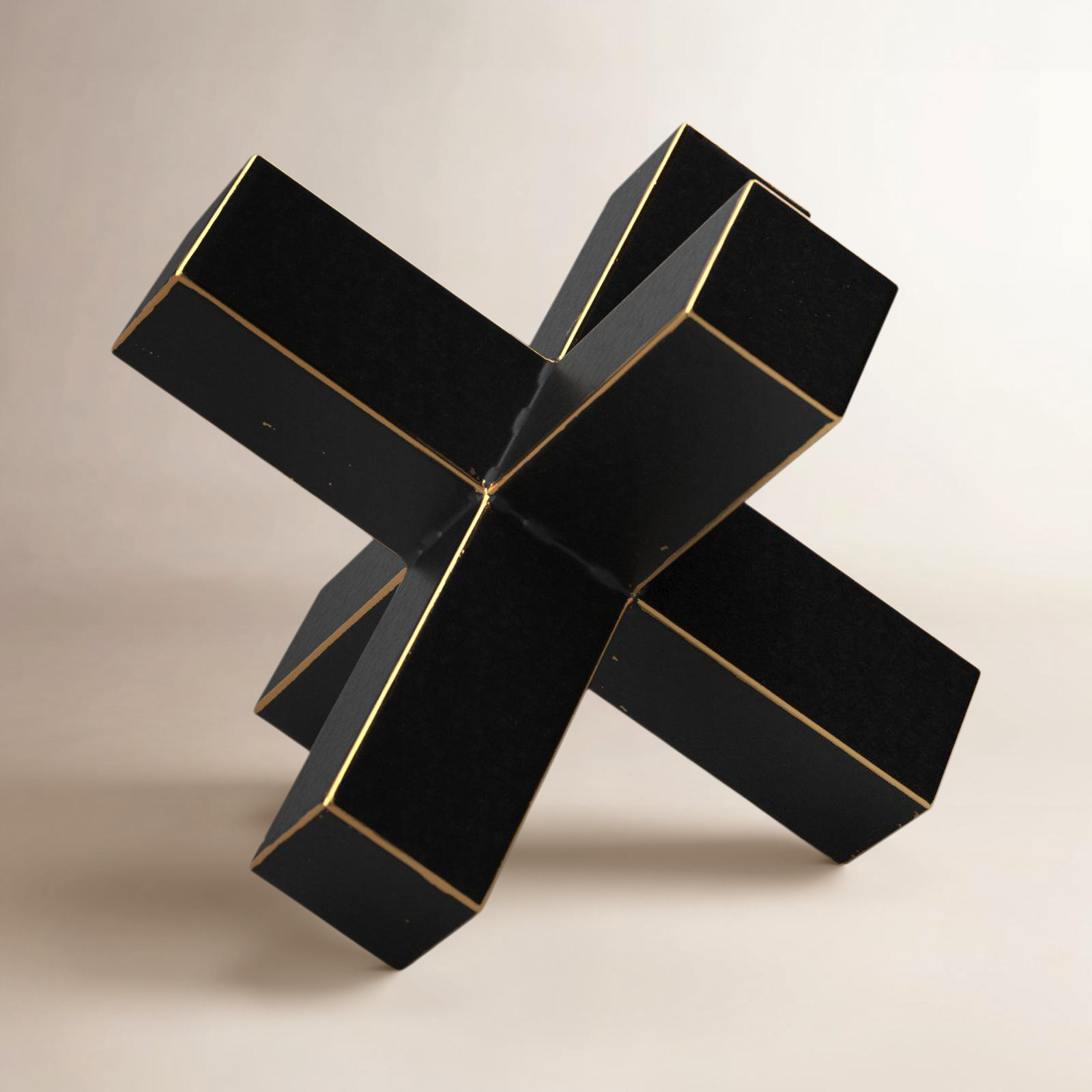 Halcott Sculpture, 6.3" H x 6.7" W x 7.7" D
