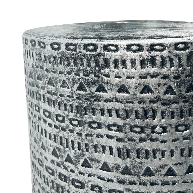 Tabouret rétro en céramique, Argent argent