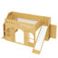 Lit mezzanine en bois avec glissade, escalier de rangement, garde-robe et maisonnette, support de lattes en bois robuste, aucun sommier requis-134044173-134044170