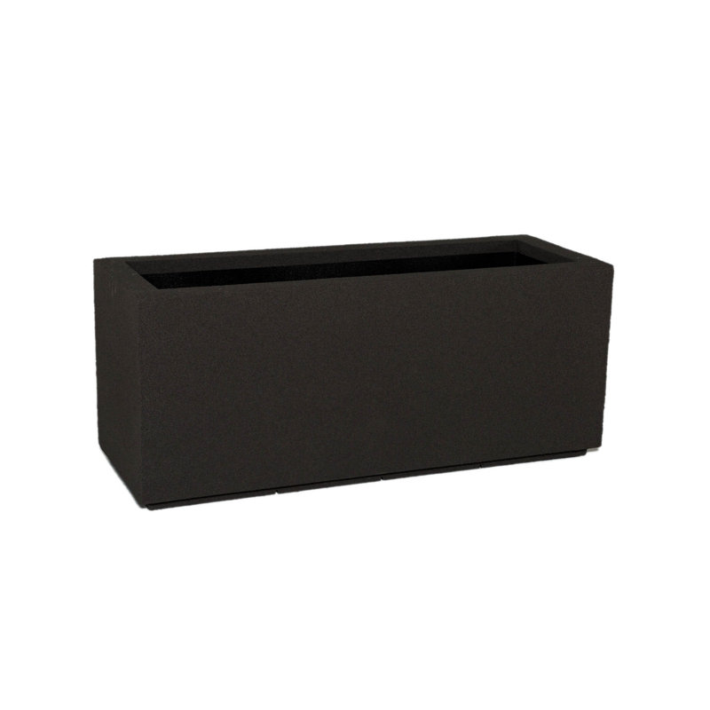 Milan Tall Polymer Box, Slate Gray, 19" H x 46" W x 17" D