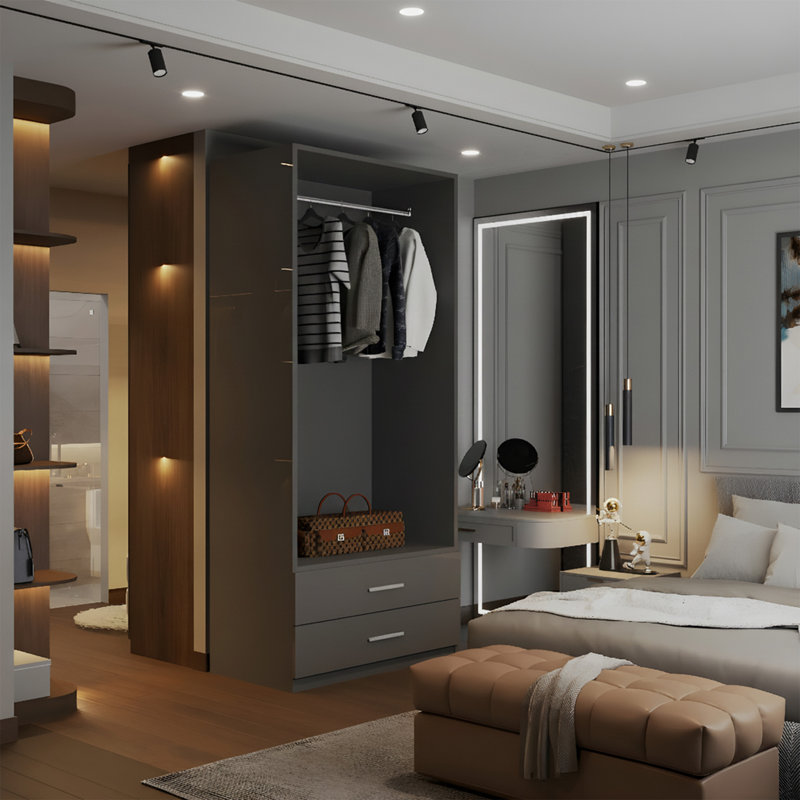 Manufactured Wardrobe, Grey