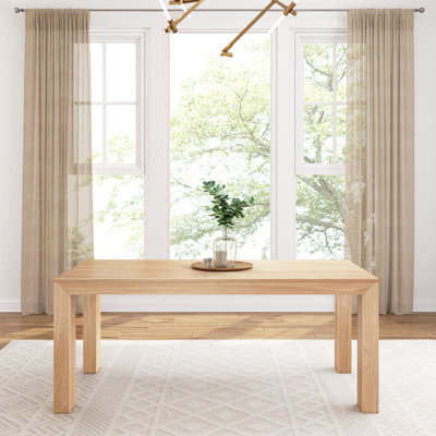 Chalonda Pine Solid Wood Dining Table