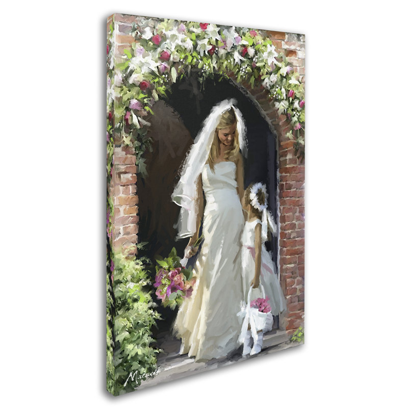 «Bride and Bridesmaid» par Armand, reproduction sur toile, H 32 po x l 22 po x P 2 po