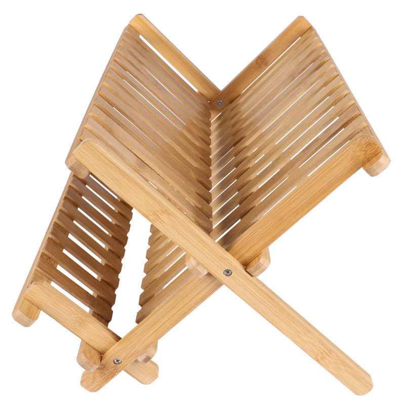 Eco-Friendly Bamboo Foldable Dish Rack