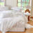 Linen Duvet Cover with Coconut Button Closure-110427309-110427312