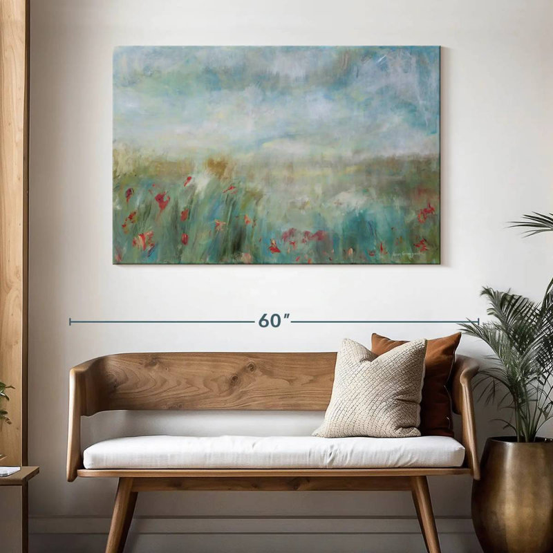 Abstrait de jardin sauvage Avery, H 32 po x l 48 po
