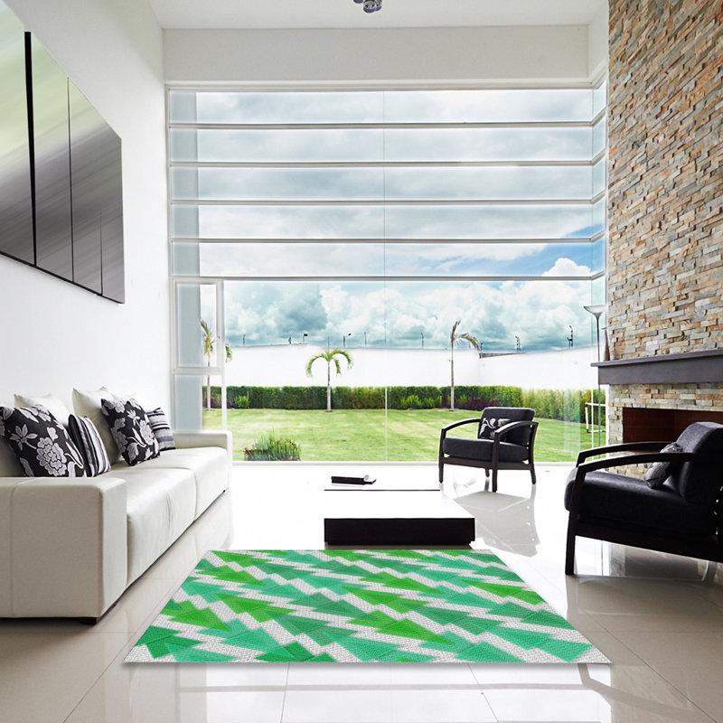 Geometric Indoor Rug, Square 7'