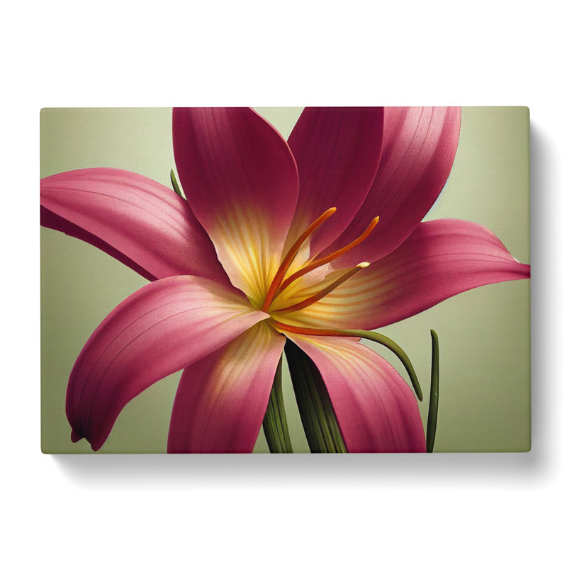 Inspiring Lily Flower - Wrapped Canvas, 40cm H x 60cm W x 3cm D