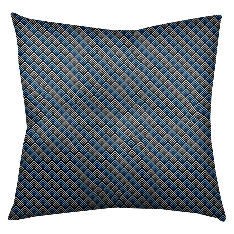 Coussin Katelyn Elizabeth, 26 po x 26 po, Bleu