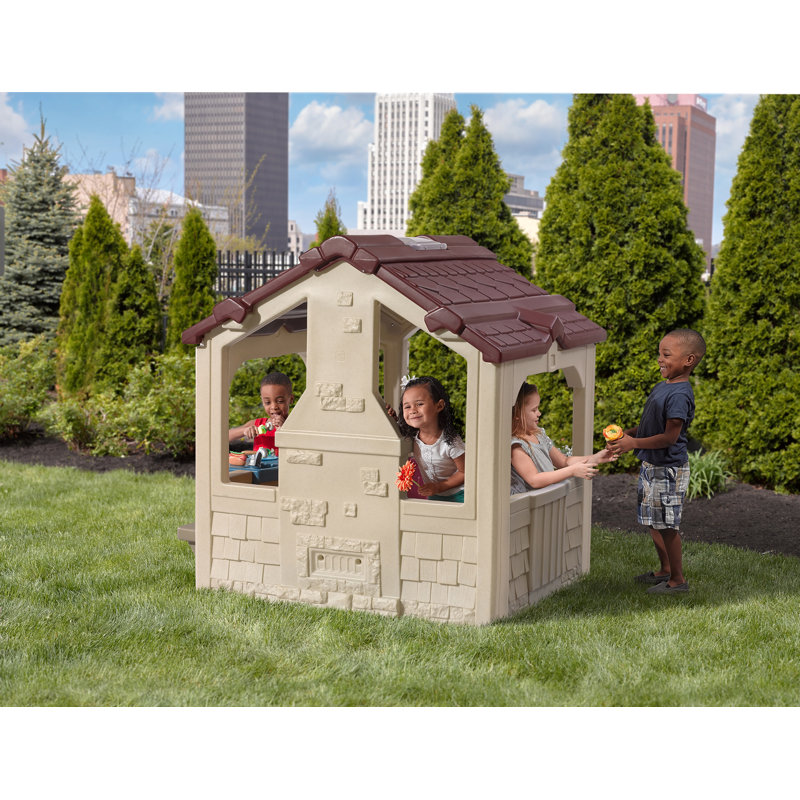 Step2 149.2cm W x 127.3cm D Outdoor Plastic Playhouse with Kitchen