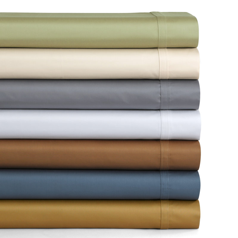 500 Thread Count 100% Cotton Sateen Sheet Set, California King, Midnight Blue
