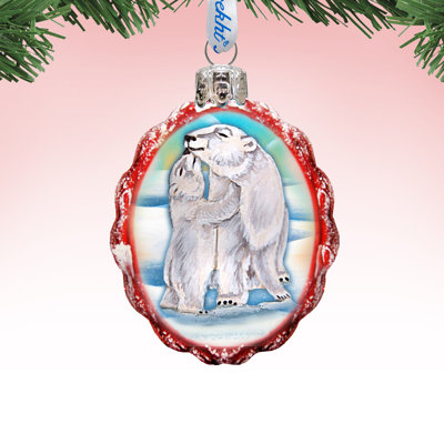 Keepsake 3'' Handmade Glass Photo Ornament