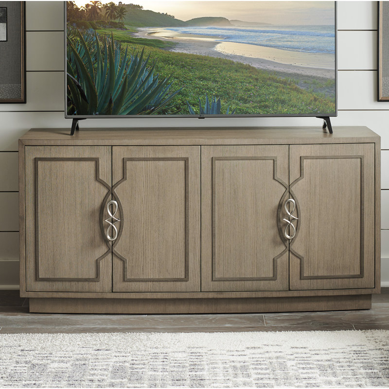 Grove Park 62" Dove Gray Ash Media Console with Storage