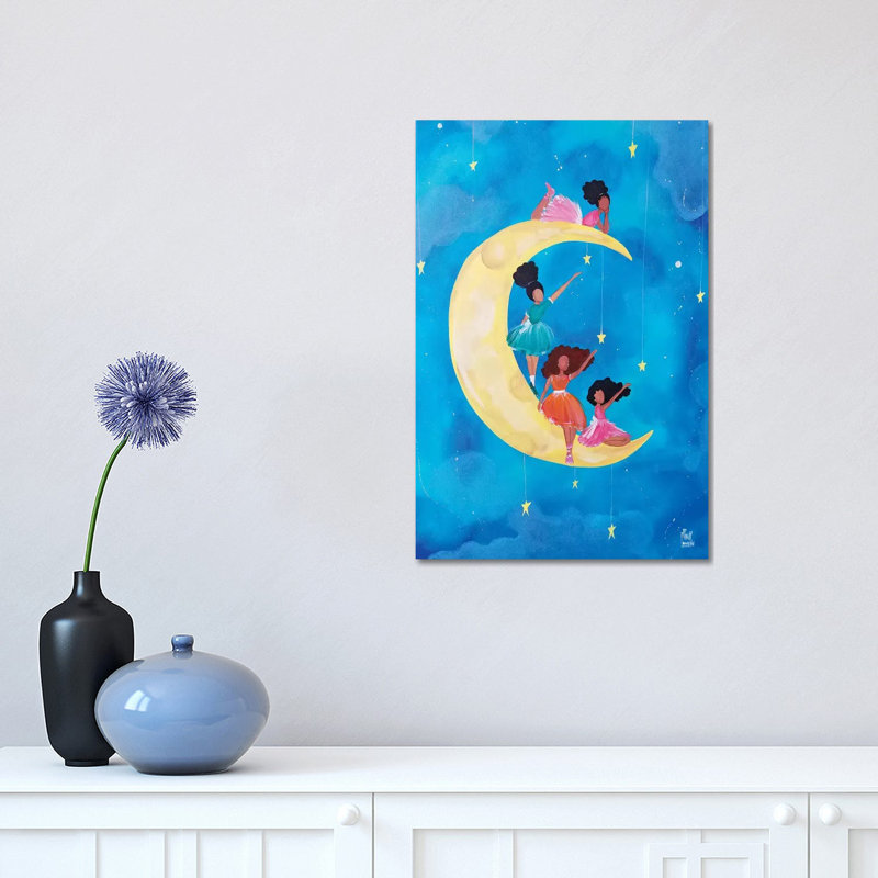 « REACH » par Pinklomein-impression d’art graphique, H 18 po x l 12 po x 1,5 po, Toile tendue, Pas de tapis