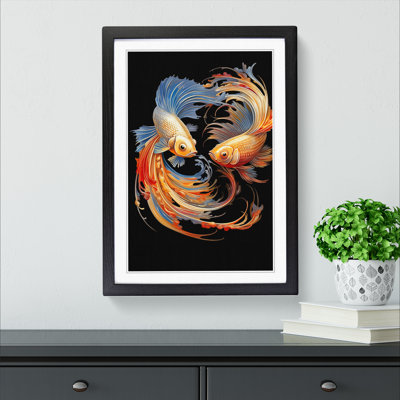Fish Modern - Framed Print