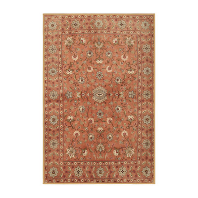 Tapis brun/noir/crème traditionnel