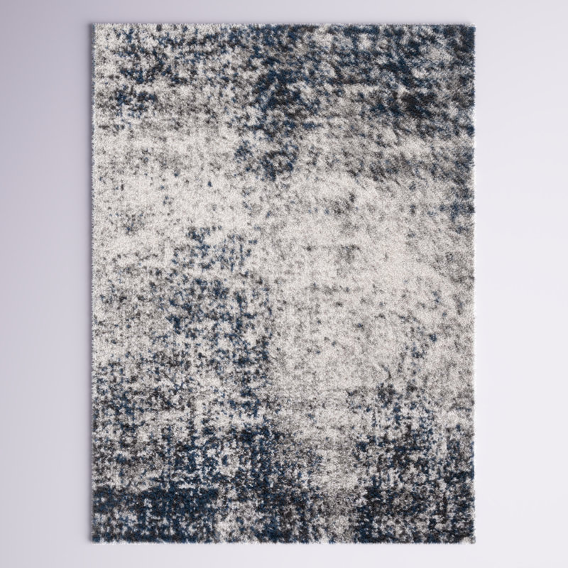 Mertens Abstract Machine Woven Area Rug, Rectangle 8' x 10'
