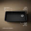 Cairn X 18 5/16 po X 5-11 / 16 po Évier de cuisine encastré à simple cuve-74192394