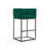 Upholstered Counter Stool with Metal Frame