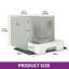 Plastic Enclosed Litter Box with Scoop-1327451766
